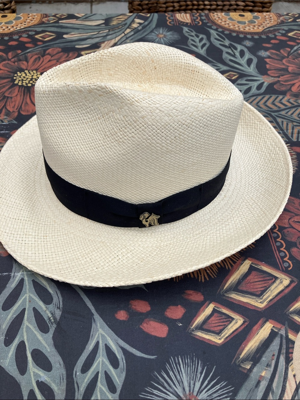 Bigalli Australian Original Straw Panama Hat Sz Medium
